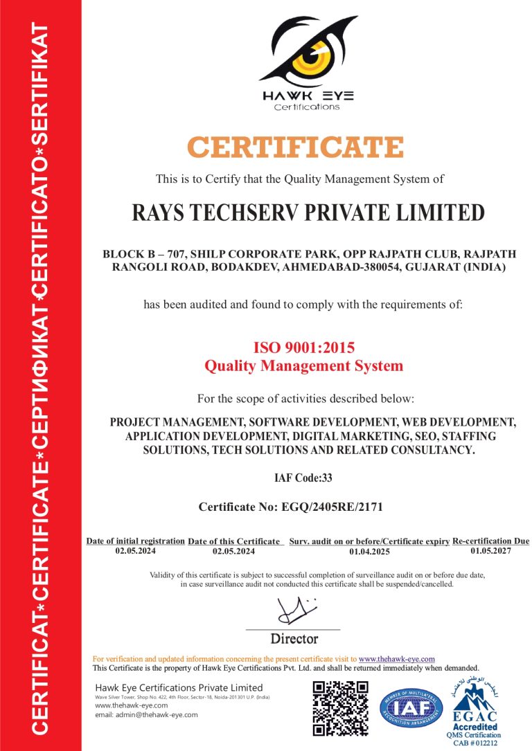 Digital Transformation Service providers in India, USA, Canada - Rays Techserv